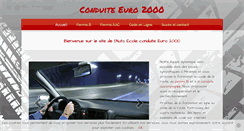 Desktop Screenshot of conduiteeuro2000.com